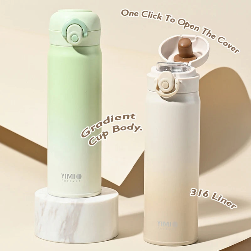 500ml large capacity thickened 316 stainless steel vacuum Thermal insulation portable Tumbler Thermos Water bottle Coffee cup