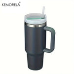 KEMORELA 30&40 oz Tumbler With Handle Lid Straw 887/1182ML Stainless Steel Water Bottle Vacuum Thermos Cup Travel Car Coffee Mug