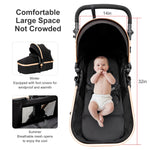 3 in 1 Baby Stroller Prams Lightweight Stroller Compact Foldable Stroller Newborn Stroller Travel System Pushchair Baby Buggy