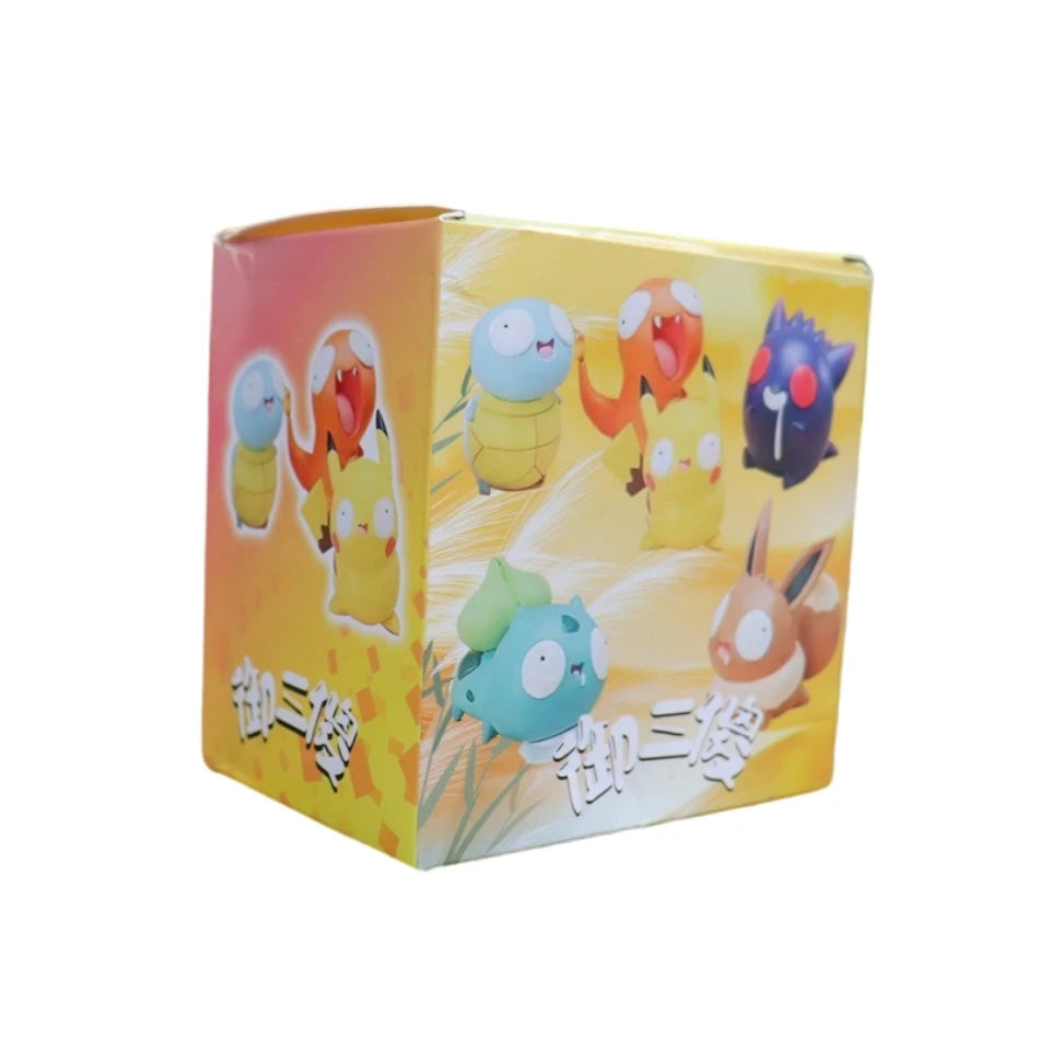 NEW Pokemon Figures Cutes Yusan Silly toys Pikachu Bulbasaur Squirtle Charmander Funny Action Figure Cartoon Doll Model Toys