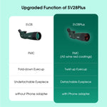 Svbony SV28plus 50/60/70mm Spotting Scope Zoom Telescope Powerful Long Range PORRO Prism Suit for Archery Target Shooting