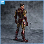Genuine THE INFINITY SAGA Avengers: Endgame SHF  Iron Man Mark6 Mark85 Thanos Anime figure Movable toy Doll for Collector