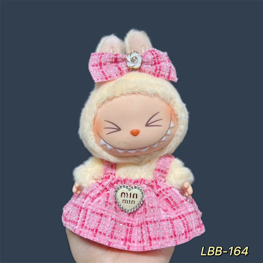 【Only Clothes】Mini Doll'S Clothes Outfit Accessories for Ropa Labubu and 10cm Cotton Doll Baby Replacement Clothes Clothing Gift