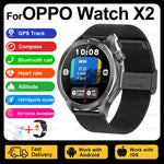 2025 New For OPPO Watch X2 Smart Watch Men AMOLED Outdoor Fashion GPS Compass Heart rate Waterproof Bluetooth Call Smartwatches