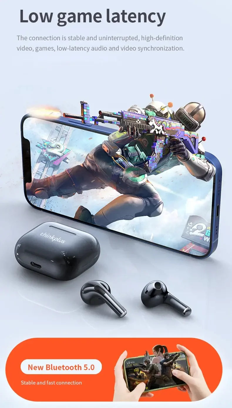 New LP40 NEW Bluetooth V5.0 Earphones Anti-sweat Lightweight Headphones Compatible With Smart Phone Laptop Computer Earbuds