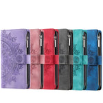 Leather Flip Case For Samsung Galaxy S25 S23 S24 Ultra S22 S21 Plus S20 FE S10 + Note 20 10 9 8 Card Wallet Embossing Phone Bag