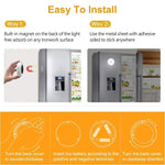 1/3pcs 6 LED Motion Sensor Night Light Wireless Wall Puck Lamp for Closet, Under Cabinet, Stair, Step, Hallway