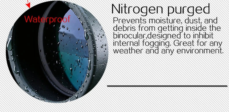 COMET 8x42 10X42 Powerful Binoculars Long Range Waterproof Bak4 Telescope Night Vision High Clarity For Tourism Hunting Camping