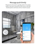 Zigbee Water Sensor Flood Leak Detector App Remote Monitoring for Kitchen/Bathroom Support Home Assistant Zigbee2mqtt