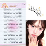 Self Adhesive Individual Eyelashes No Glue Needed Fluffy Cluster Eyelash Korean Fashion Manga Lash Extension for Daily Makeup