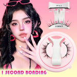 YSDO Magnetic Eyelashes Reusable Winged Magnetic 3D Mink lashes Long-Lasting No Glue Needed False Eyelashes with Tweezer Makeup