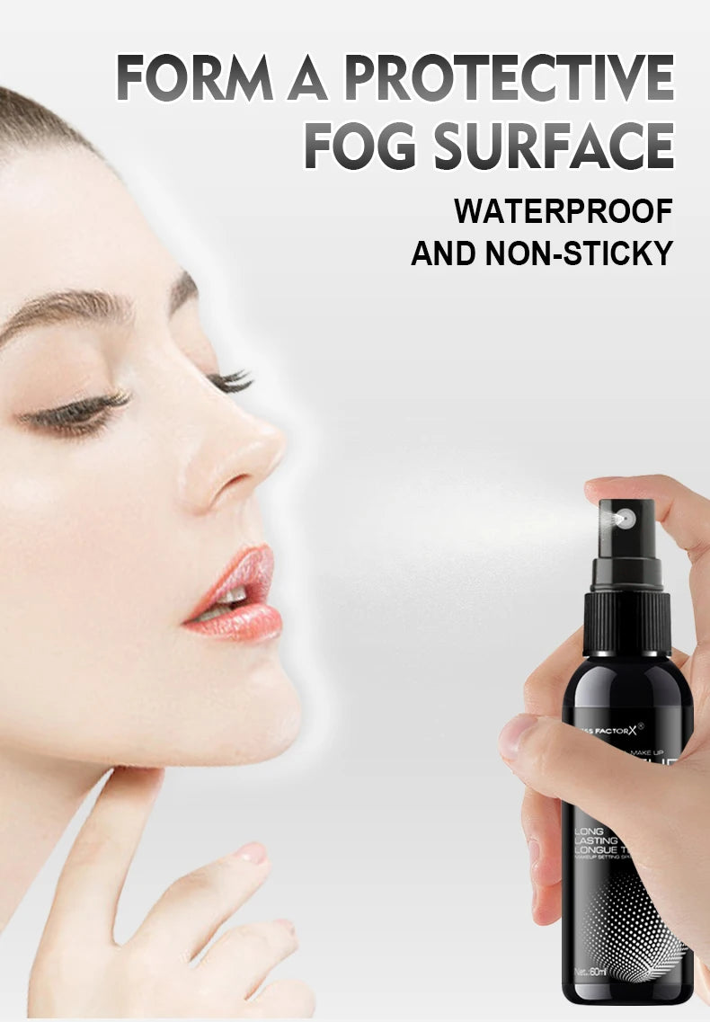 Black Polka Dot Setting Spray 60ml for face, long-lasting, anti-smudge-proof and 16 hours of makeup off wear natural finish