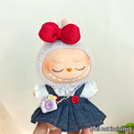 Mini Doll'S Clothes Outfit Accessories For Korea Kpop Exo 15-17cm Labubu V1 V2 Baseball jersey pants shoes camera Clothing Gift