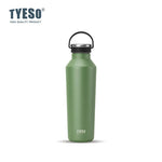 Tyeso Stainless Steel Vacuum Insulated Water Bottle Portable Durable  Leak-Proof for Outdoor Sports Matte Finish Carry Handle