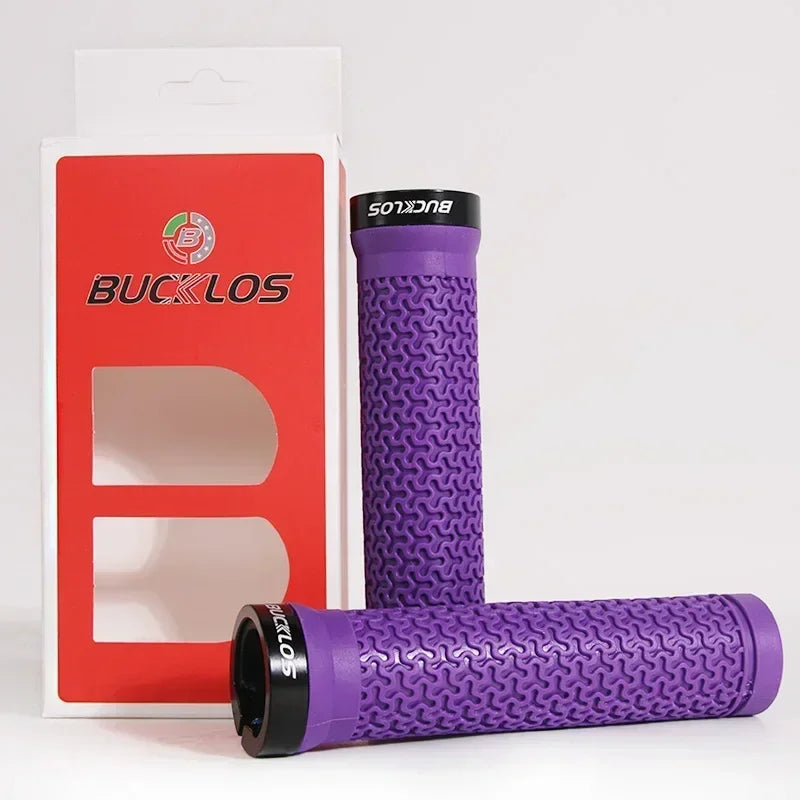 BUCKLOS Bicycle Grips Integrated Rubber Anti-slip Mtb Handlebar Cover Lock on Mountain Bike Handle Bar Cuffs BMX Cycling Parts