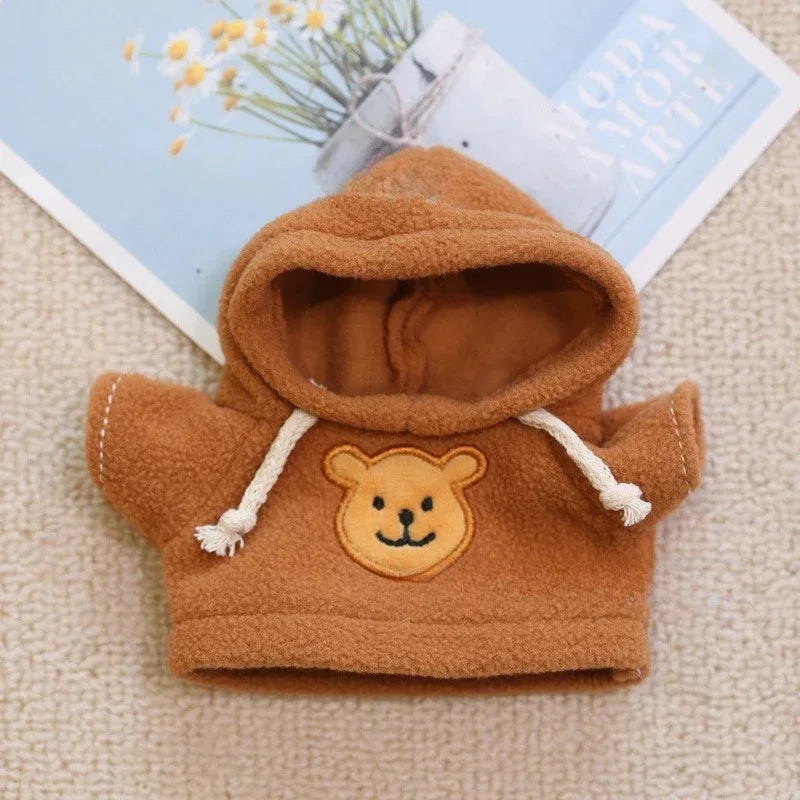 Labubu Doll Clothes Hoodie Labubu Idol V1 V2 Dolls Clothing Accessories 15/17cm Plush Doll Universal
