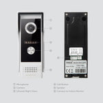 4 Wire Waterproof IP65 HD Doorbell Camera 120° Wide Angle for HOMSECUR Tuya WiFi Smart 1080P Video Intercom Door Phone System