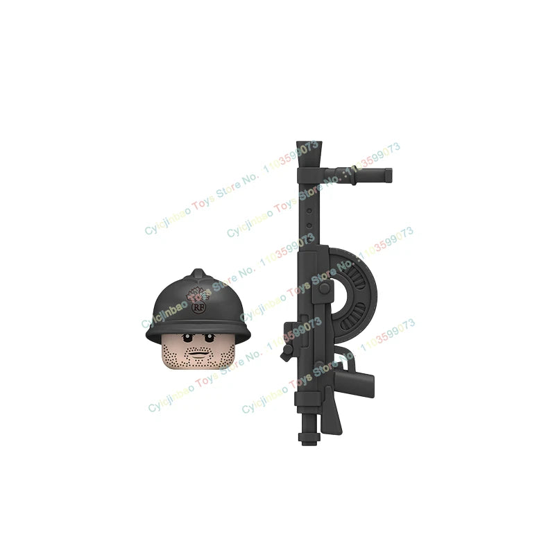 N601-650 MOC Military War Infantry Soldiers Action Figures Creative Bricks Accessories Building Blocks Children's Toys Gifts