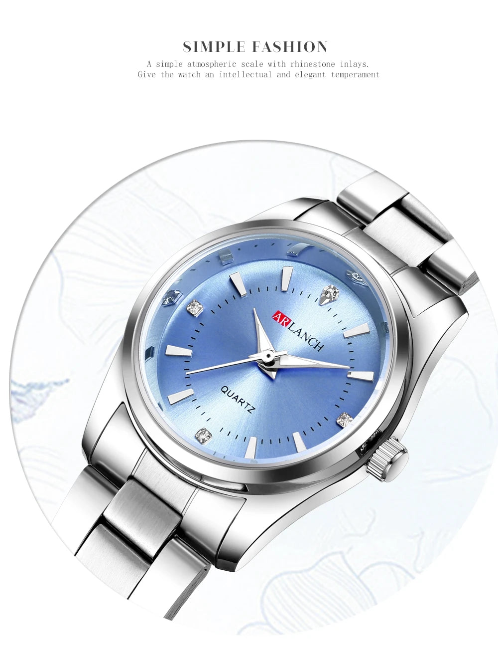 Luxury Women's Watch 29mm Fashionable Stainless Steel Rhinestone Pink Minimalist Girl Clock Outdoor Travel Women Wrist Watches