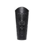 Medieval PU Leather Gauntlet Wristband Medieval Arm Bracers Punk Bracer Wrist Guards for Halloween Warrior Knight Photo Props