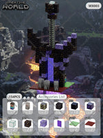 Magnetic Building Blocks Mine World Magnet Cube Set for Boy Girl Kid Age 3+ DIY Pixel style Model Base plate STEM Toy Baseplate