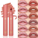 Lip Tint Pen, 6 Colors Available, Matte Water Lipstick, Non-Stick Cup, Long-Lasting, Smooth Lip Liner and Lip Stain Combo