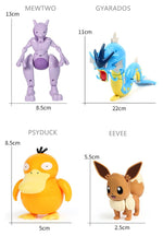 Pokemon Ball Toys Anime Figure Charizard Pikachu Mewtwo Eevee Monster Action Deformation Pokeball Toys Figures Model Kids Gifts