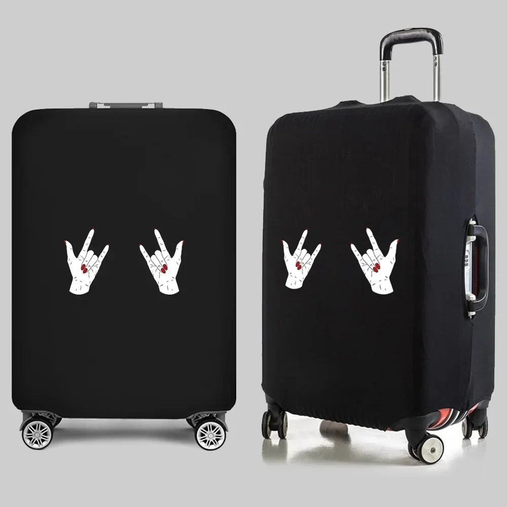 Luggage Covers Suitcase Cover Fashion Travel Essentials Funny pattern 18-32 Inch Traveling Accessories Protective Trolley Case