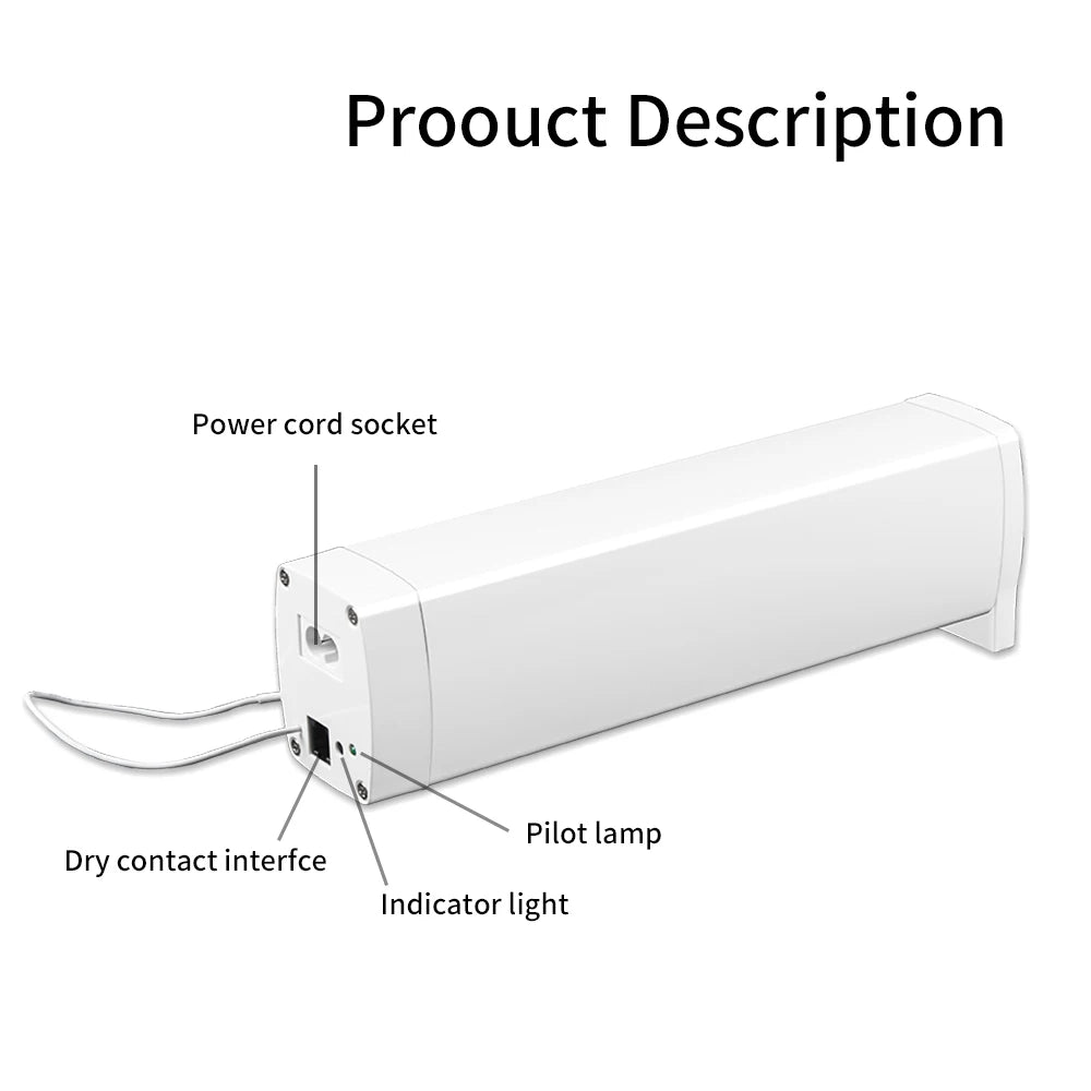 Smart Tuya Wifi/Zigbee Electric Curtain Shutter Motor with RF Remote 22.5CM Size APP Control Alexa Google Assistant SmartThings