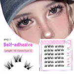 Yelix large capacity Self-Adhesive Eyelashes No Glue Fake Lashes Extensions Reusable for Makeup Soft Mink Eyelashes