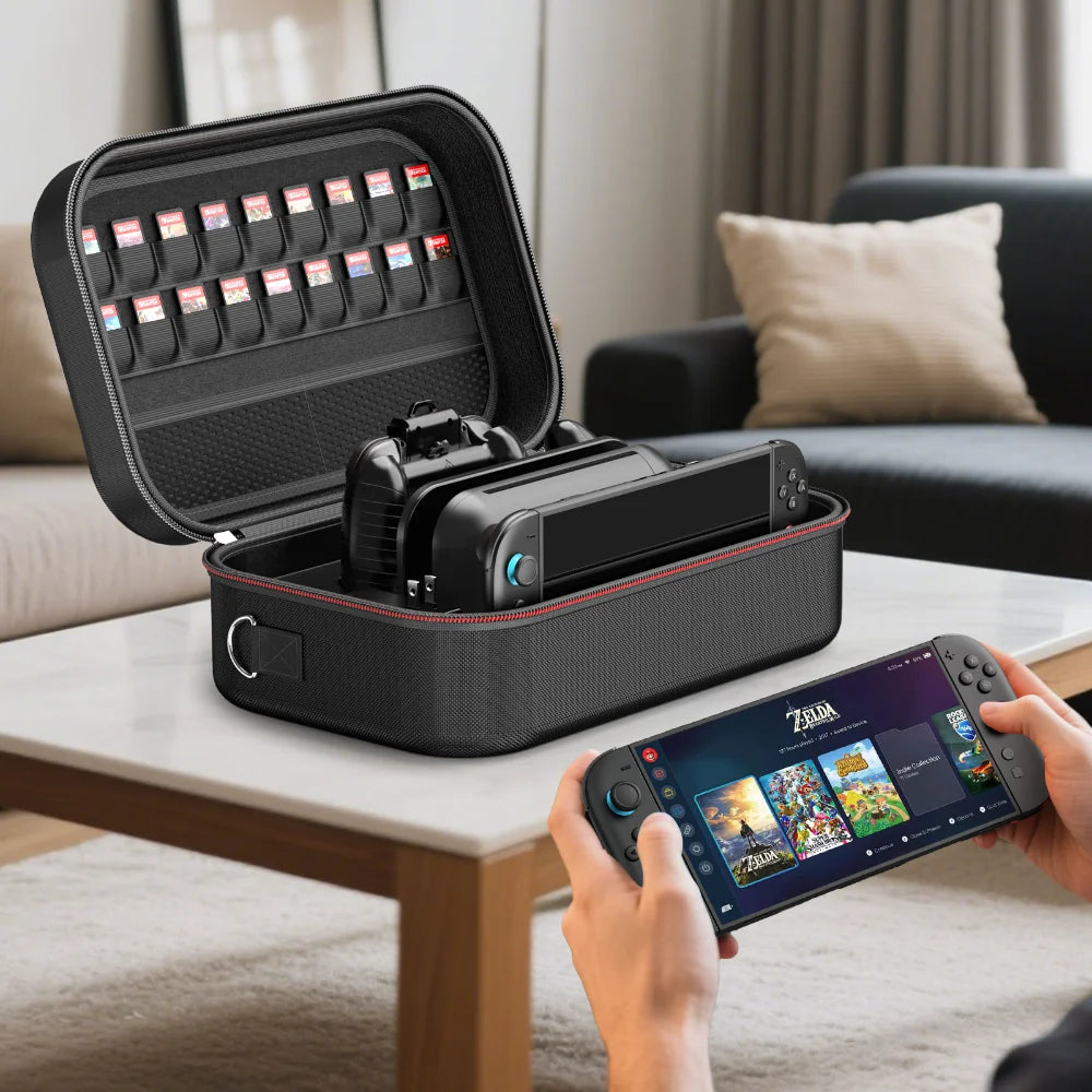 Suitable for Switch 2 Oversized Hand-held Single Bag, Convenient Travel Storage Bag with Large Storage Space, Sturdy and Durable