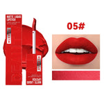 Long Lasting Velvet Matte Lip 6 Colors Gloss Waterproof Non-stick Cup Sexy Nude Red Pink Liquid Lipstick Lips Makeup Cosmetic