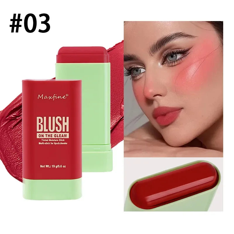 Make Up Multi Functional Blush Stick Easy Color Rouge Blusher Cream Waterproof High Color Rendering Brightening Skin Tone Hot