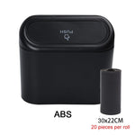 Car Trash Can (with Lid) Contains 60 (300) Garbage Bags, Small Car Trash Can, Leak-proof Mini Car Accessories