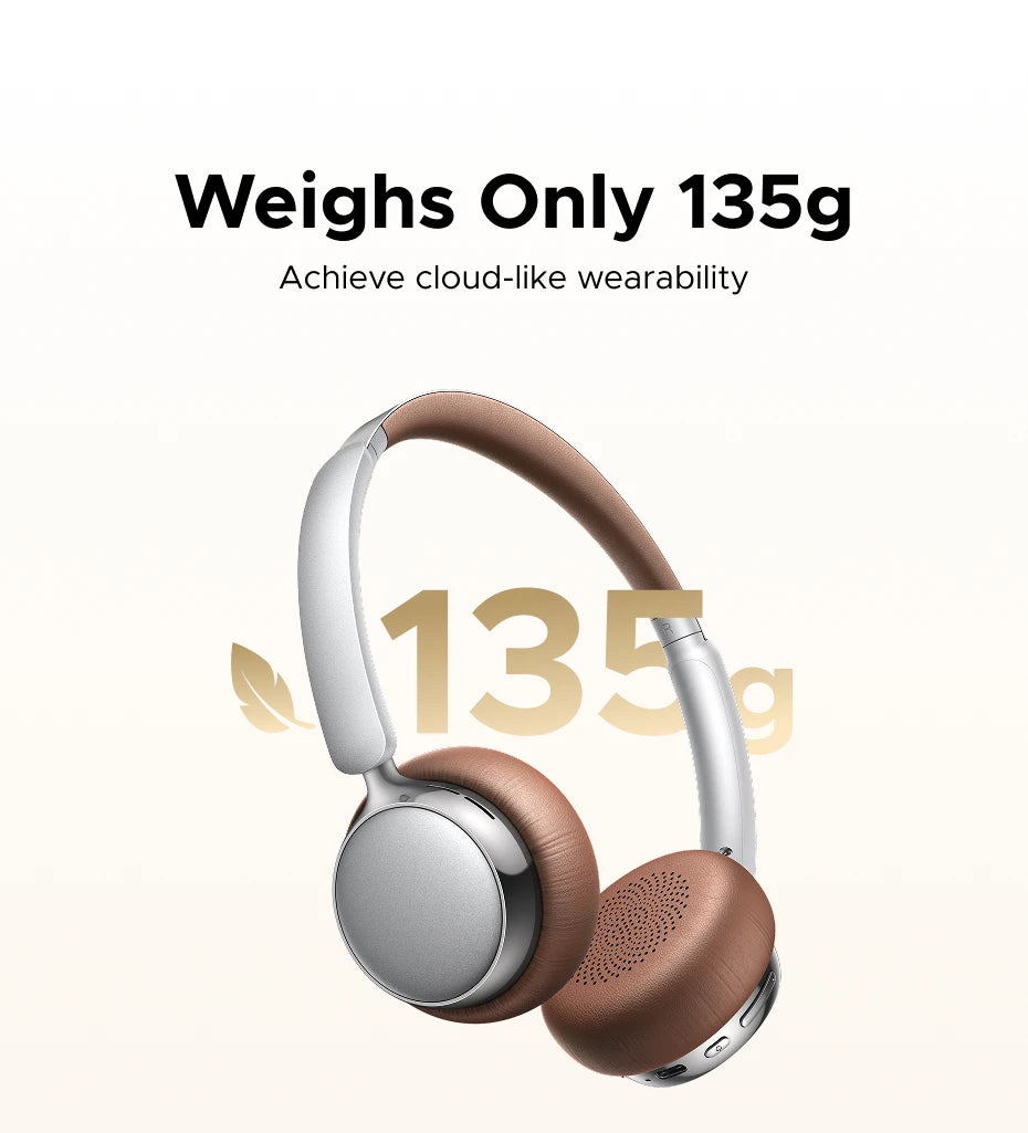UGREEN Studio Plus 25dB ANC Active Noise Cancelling Headphones Wireless Over Ear Bluetooth Earphones, 3D Spatial Audio