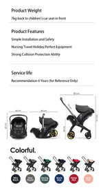 Ultralight 4-in-1 Baby Stroller with Car Seat