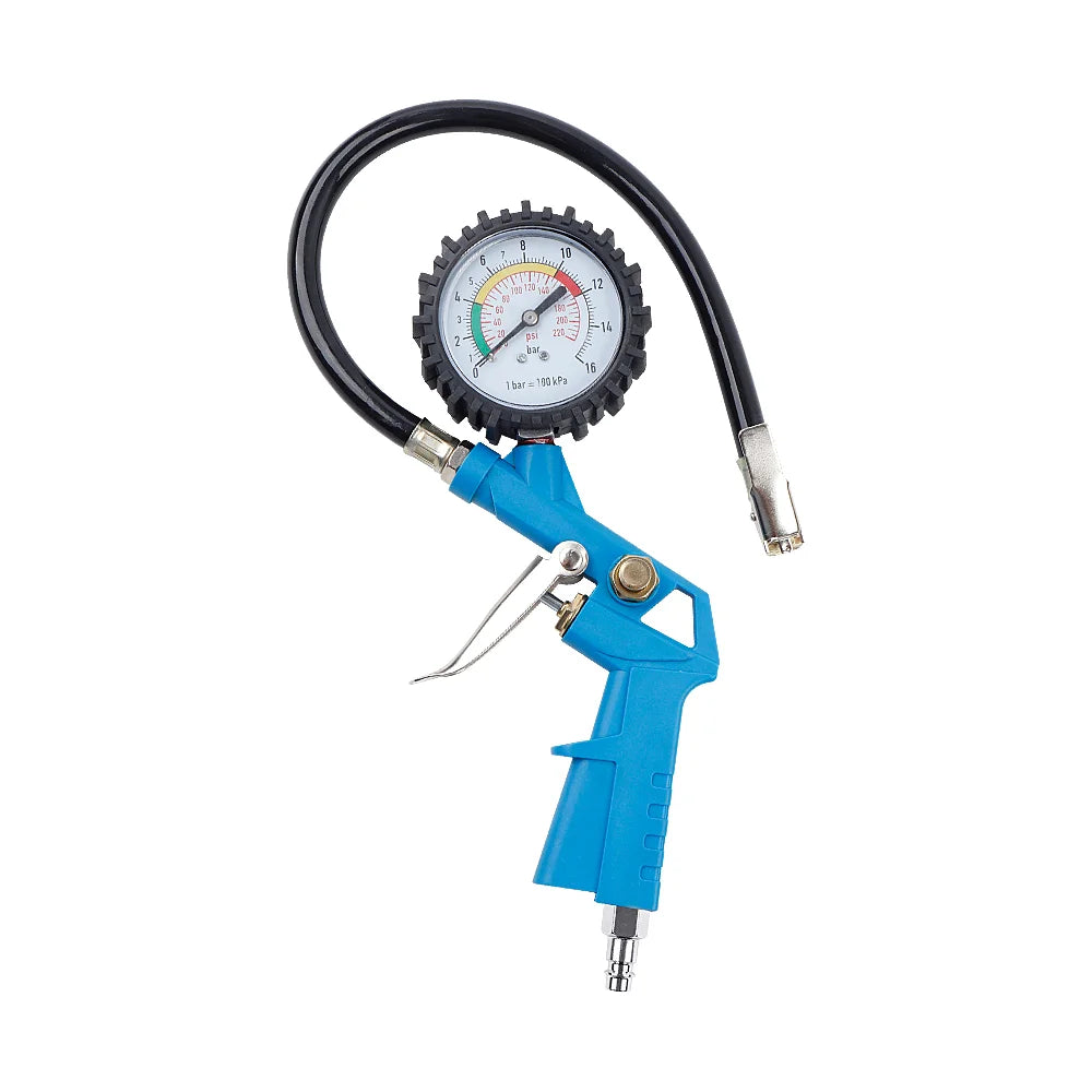 EU Interface Tire Pressure Gauge For Car Motorcycle SUV Inflator Pumps Tire Repair Tools Pressure Gun Type For Air Compressor