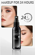 Black Polka Dot Setting Spray 60ml for face, long-lasting, anti-smudge-proof and 16 hours of makeup off wear natural finish