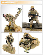 1/6 Action Figure Military Army 30cm Combat Swat Police Soldier With Gun Forces Model Toys