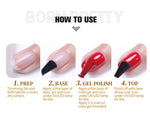 BORN PRETTY 30ml Glitter Pink Hard Jelly Nail Extension Gel Nail Polish Milky White Clear Color Soak Off UV Construction Gel
