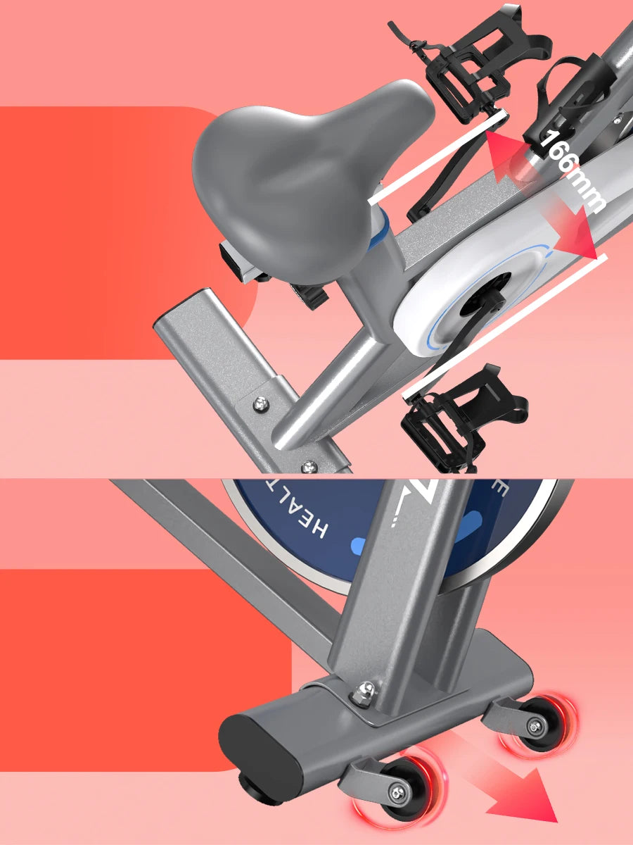 Fysiq Fs50 Exercise Bike 300W, 4-Way Adjustable Ergometer, Indoor Fitness Bike with Rpm Display, Tablet Holder, 150kg Capacity