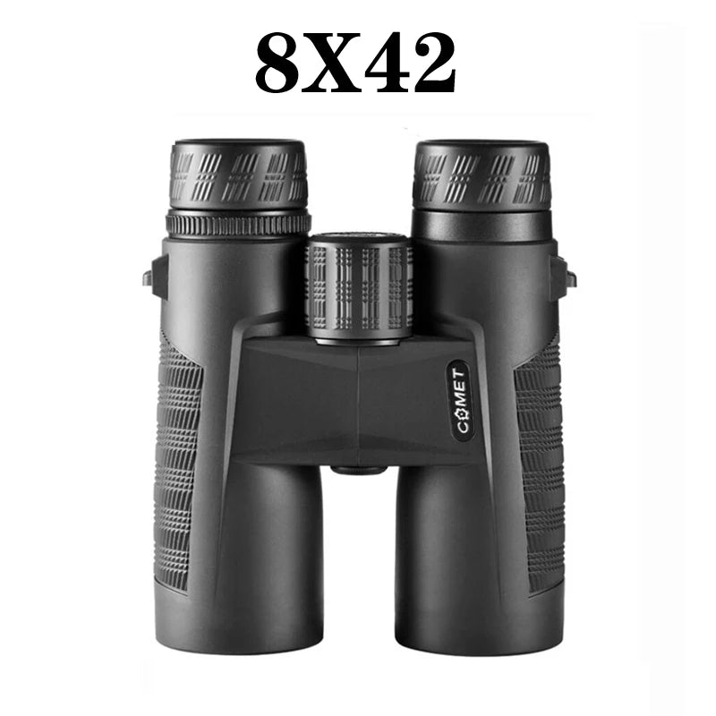 COMET 8x42 10X42 Powerful Binoculars Long Range Waterproof Bak4 Telescope Night Vision High Clarity For Tourism Hunting Camping