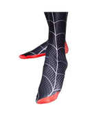 Superhero Spiderman Miles Morales Cosplay Costume Adult Kids Spider Man Halloween Jumpsuit Bodysuit Coat Party Dress Up Gift