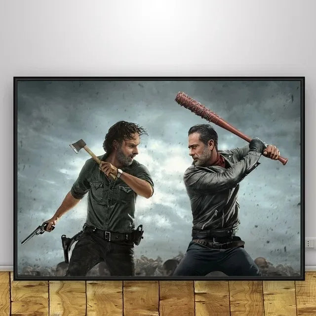 Classic Art Poster The Walking Dead The Comic Wall Art Paint Wall Decor Canvas Painting Prints Interior Bar Cafe No Frame