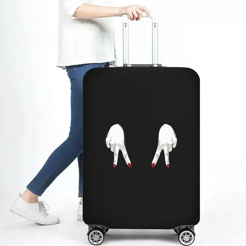 Luggage Covers Suitcase Cover Fashion Travel Essentials Funny pattern 18-32 Inch Traveling Accessories Protective Trolley Case