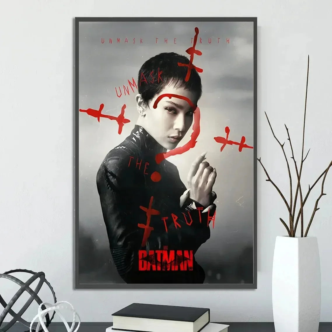 Batman Movie Posters Figures Home Decoration Canvas Painting Wall Art Bedroom Cartoons Decor