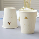 Halloween Thanksgiving Disposable Tableware White Paper Plates Halloween Pumpkin Party Supplies Birthday Party Decor