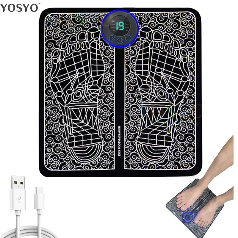 Electric foot massage pad