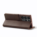 Leather Case for Samsung Galaxy S23 S24 S25 FE Ultra Plus Edge A07 A17 A35 A55 A06 A16 A26 A36 A56 5G Flip Wallet Card Holder