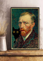 Digital Cats Cute Poster Kraft Paper Prints Modern DIY Funny Cartoon Room Painting Prints Art Picture Posters Living Room Decor